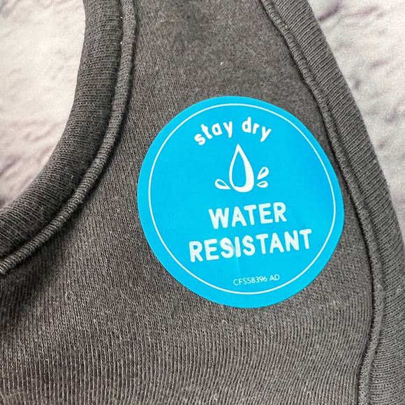 CARTER'S BABY I'm 1 Today Gray‎ 1st Birthday Teething Bib Water Resistant NWT - Picture 3 of 9